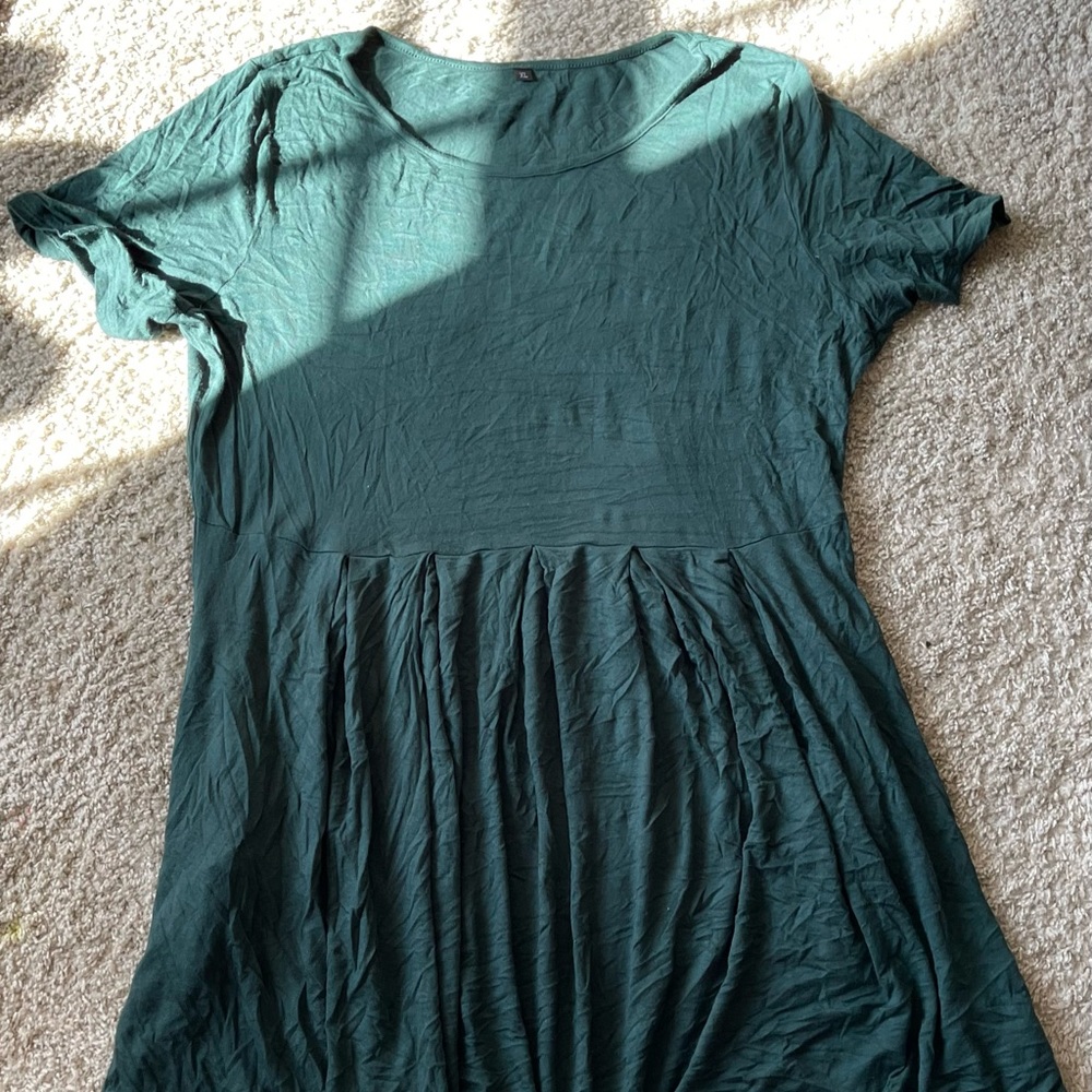 Emerald Green Dress with Pockets